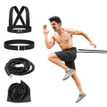 Resistance Explosive Training Rope Force Improve Power, Agility, Strength Track and Field Football Basketball Volleyball Multi-Directional Physical Equipment - color: black rope, size: 6.6FT