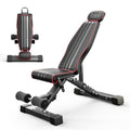 YOLEO Adjustable Weight Bench with Bench Press Stand, Foldable Workout Bench with Extended Head/Elbow Pad(for Users up to 7') - color: Black2