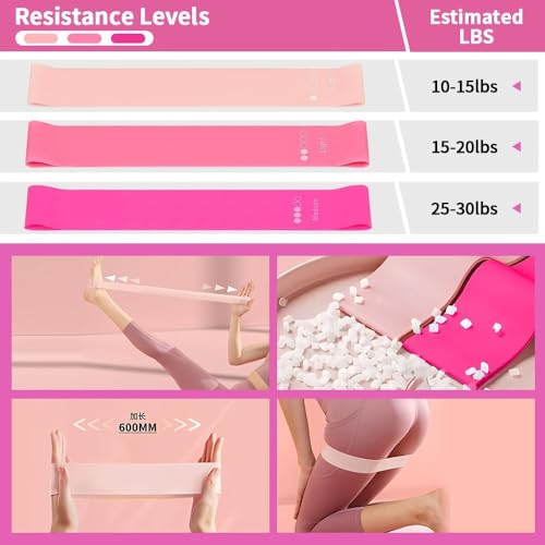 Pilates Ring and Ball Set, 6 Pcs Home Pilates Kit with 13” Circle Circle Yoga Ring 3 Resistance Bands 9.8” Pilates Ball Pilates Grip Socks, Pilates Essential Kit for Women Girl Home Workouts - size: 13 PCS