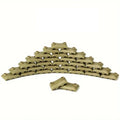 50 Pieces Military Building Blocks Sandbag, Bunker, Obstacle Sandbag Building Accessories, Tactical Equipment Assembling Scene Building Toys, Compatible with Lego Parts and Pieces(Military Green) - color: Military Green