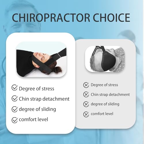 Y Neck Strap Chiropractor Pull Device,Neck Stretcher Strap,Neck Strap Cervical Traction Device for Neck Pain,Spine Chiropractic Decompression Tool with Comfort Handle and Chin Strap