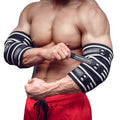 MANUEKLEAR Elbow Sleeves for Weightlifting, Adjustable Elbow Wraps for Weightlifting (M(9.4"-11")) - size: M(9.4"-11")