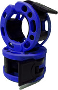 Clout Fitness Olympic Barbell Clamps Collars Quick Release Pair of Locking Weight Clips Fit 2 Inch Barbell for Weightlifting - color: Dark Blue / Black, style: Classic Quick Release
