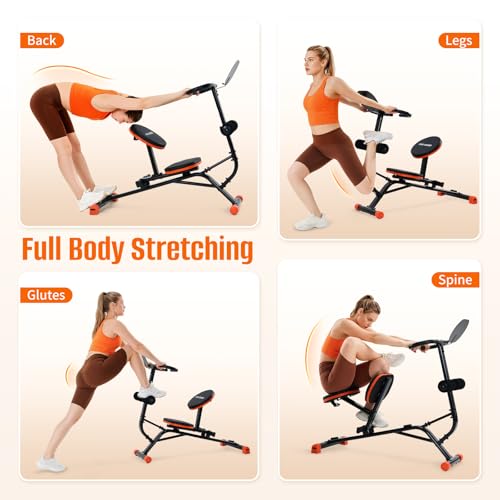 HXD-ERGO Stretching Machine for Full Body Flexibility, Quiet Back Stretcher for Home Gym, Lumbar Stretching, Rehab, Posture Correction, 220lbs Capacity