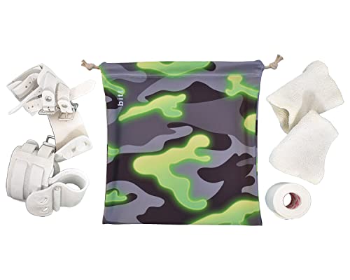 Bitt Sportswear Gymnastics Grip Bag, Camouflage for Girls Boys (Green Glow Camo) - color: Green Glow Camo