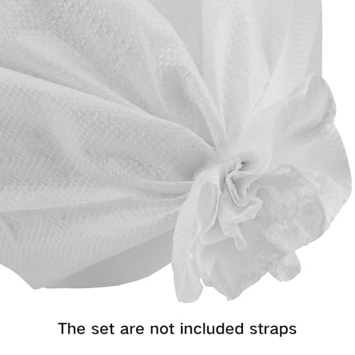 100 Pack 14x24 Inch Empty Sand Bags, White Woven Polypropylene Sandbags for Flood Control Emergency Situation Roadblock Building Construction - size: 1 Count (Pack of 100)