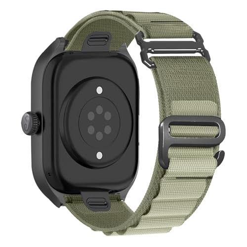 Alpine Loop Nylon Band - Compatible with Apple Watch Ultra 2/Ultra Bands 49mm 45mm 44mm for Men Women, Adjustable with Metal C Hook Strap for iWatch Ultra 2 iWatch Ultra Series 10 46mm SE/9/8/7/6/5 - color: Alpine/Olive Black