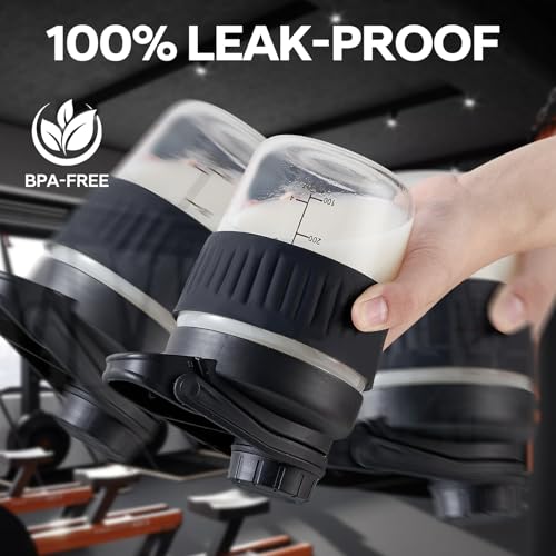 12oz Glass Shaker Bottle for Protein, Small Borosilicate Glass Protein Powder Leak-Proof Shaker Cup Mixes with 304 Blending Ball(12oz,Black) - color: 1 Pack-Black, size: 12oz