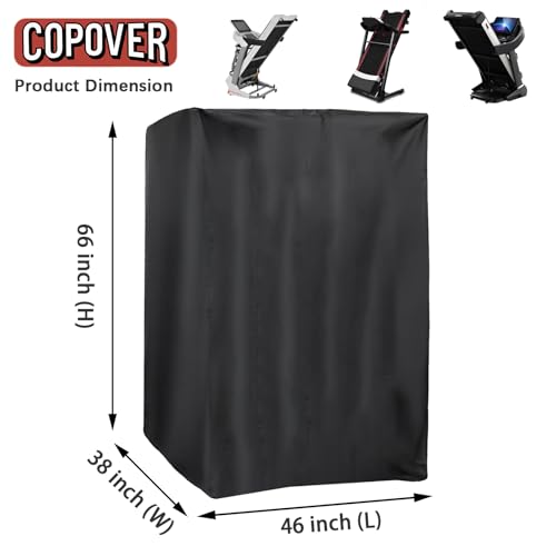 Treadmill Cover, Dustproof UV Protection Running Machine Cover, Exercise Workout Equipment Protective with Drawstring for Home Fitness Equipment Treadmill Indoor & Outdoor - size: Folded