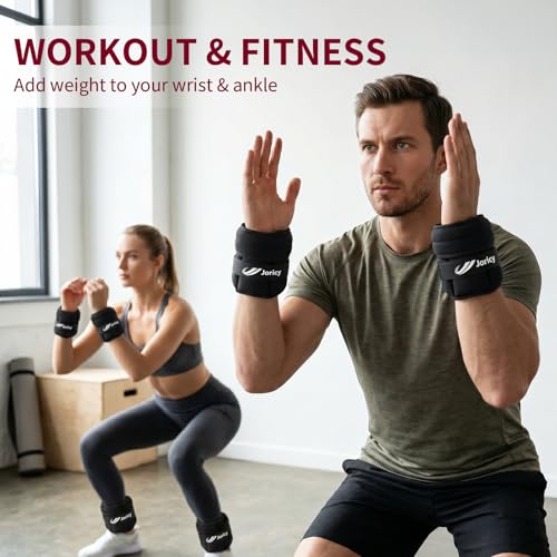 Adjustable Ankle Weights 1-3/4/5/6/8/10/20 LBS Pair with Removable Sandbags for Women & Men - color: black, size: 6lbs Pair (3lb Each Weight)