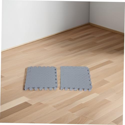 SOLUSTRE 4pcs Interlocking Exercise Mat Soft Cushioned Floor Padding for Home Gym Shock-Absorbing Floor Tiles Scratch-Resistant Padding for Workout Equipment and Appliances