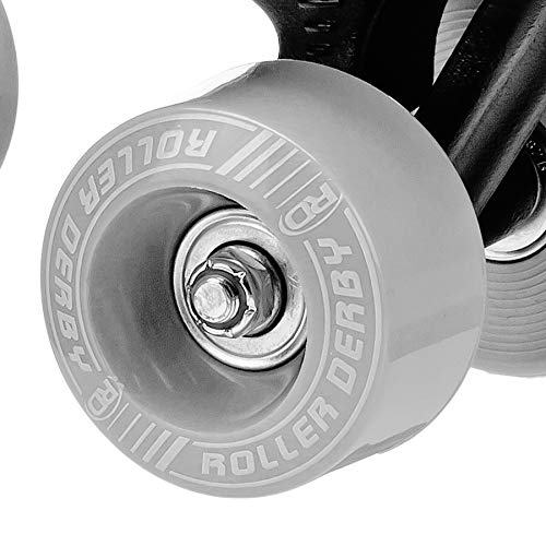 Roller Derby Firestar Youth Skates for Girls, Boys, Beginners, Kids - color: Black/Gray, size: 12