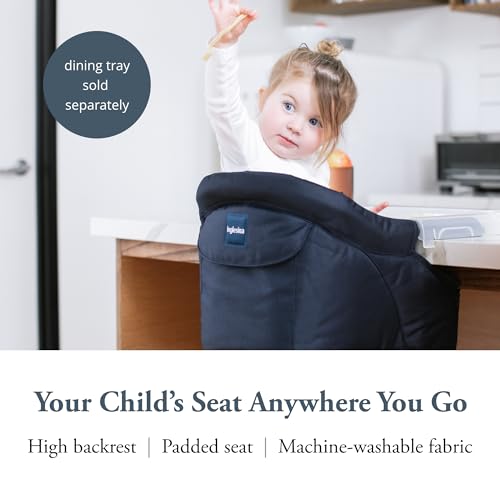 Inglesina Fast Table Chair - Award-Winning Baby High Chair for Eating & Dining - Compact, Portable & Foldable - Leaves No Scratches - for Babies 6-36 Months & 1-3 Year Old Toddler - Navy - color: Navy, style: Chair