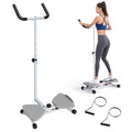 Waist Twisting Machine & Ab Twister Machine - 300 lbs Noiseless Waist Twister Board for Core Exercise, Home Gym Fitness Equipment with Resistance Bands (Women/Men)