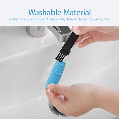 12 Pcs Replacement Rollers Compatible with Dr Scholl's Foot File and Amope Pedi-Perfect Callus Remover Foot File (6 Extra Coarse & 6 Regular Coarse)