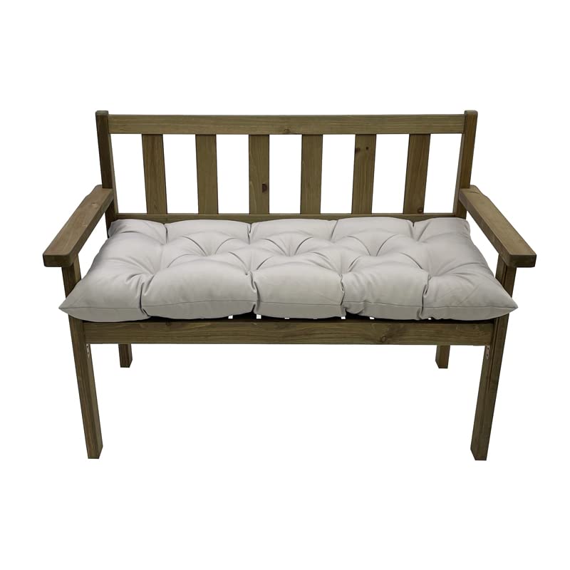 SeaHome Indoor/Outdoor Bench Cushion,Waterproof Swing Seat Cushion,Outdoor Chair Cuhion,for Lounger Garden Furniture Patio Loveseat Bench (39.4" x 19.7", Light Grey) - color: Light Grey, size: 39.4" x 19.7"