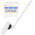 Lydia's Deal Toilet Handle Replacement Kit, Universal Front Mount Toilet Tank Flush Lever Replacement Handle, Toilet Tank Trip Lever, Easy to Install, Toilet Repair Kit, White Plastic - color: White Plastic