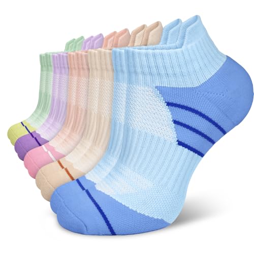 5 Pairs Copper Compression Socks for Women & Men - Ankle Plantar Fasciitis Arch Support Running Socks for Athletic - color: 04 C1-color Fusion, size: Small-Medium