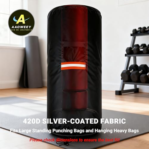 Freestanding Punching Bag Cover Outdoor Waterproof 70" H x 28" D Full Protector for Bob Dummy Boxing Bag Heavy Bag Cover