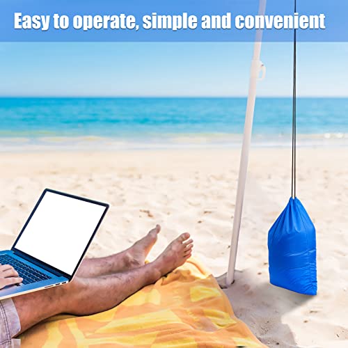 Saintrygo 2 Pack Sandbags for Beach Umbrella Heavy Duty Summer Canopy Tent Sandbags, Fillable Portable Windproof Weight Bag for Outdoor Canopy Legs, Tent Universal Sand Anchor Weights