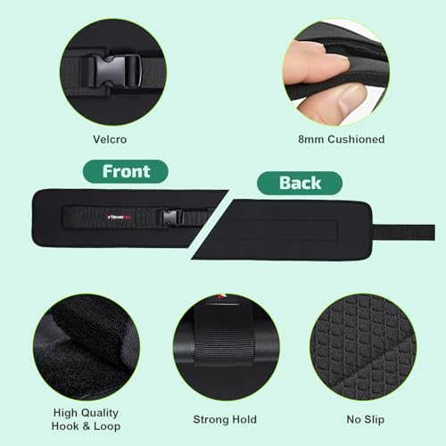 Hip Thrust Belt for Dumbbells, Kettlebells & Plates – ThrustFlex Booty Belt for Hip Thrusts & Glute Bridges, Anti-Slip 6mm Neoprene Pad, Adjustable Glute Belt for Home Gym Workouts