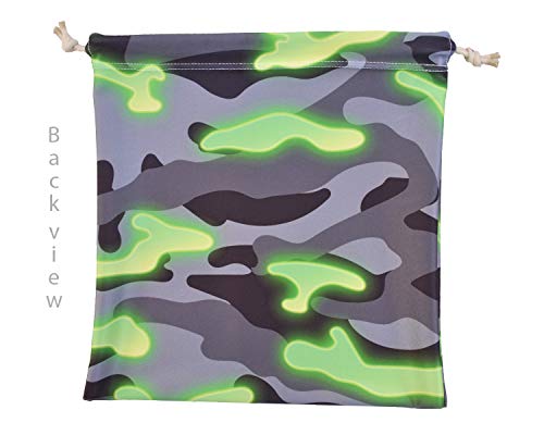 Bitt Sportswear Gymnastics Grip Bag, Camouflage for Girls Boys (Green Glow Camo) - color: Green Glow Camo