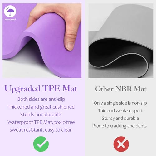 Expandable Gymnastics Bars with Ring, Adjustable Height Gymnastic Horizontal Bars, Gym Junior Training Bar Children Folding Training Monkey Bars for Kids - color: Mat+Purple