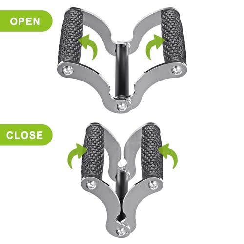 SELEWARE V Bar & T Bar Landmine Handle Attachment for 2" Barbell Bar, Solid Multi-Grip Landmine Handle T Row Attachment with Non-Slip Rubber Handle, Fits 2" Olympic Bars Strength Training Bars - color: A. V Bar