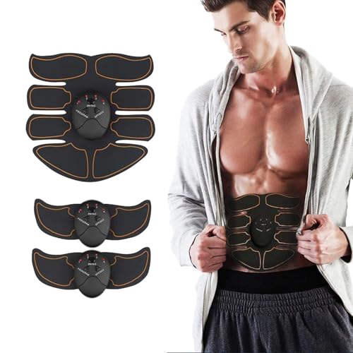 Fitness Belt EMS Abs Stimulator Muscle Toner Abdominal Training Fitness Workout Equipment Ab Core Toner Belt for Abdominal/Arm/Leg for Home Use