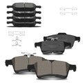Front and Rear Ceramic Brake Pads for 2013-2018 Ford C-Max Escape Focus, 2018-2022 Ecosport, 2007-2013 Mazda 3/5, Vol-vo C30