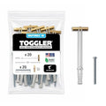 TOGGLER SNAPTOGGLE Drywall Anchor with Included Bolts for 1/4-20 Fastener Size; Holds up to 265 pounds Each in 1/2-in Drywall by TOGGLER (20 Pack) - size: 20 w/ Round Head Bolts