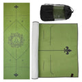 Yoga Towels, Non Slip Hot Yoga Mat Towel with Grip Dots,Super-Absorbent Soft Microfiber Yoga Blanket for Pilates, Fitness and Workout 72inch x 24inch - color: New Styles Green