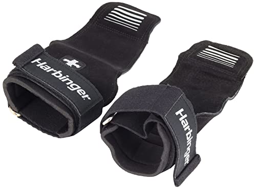 Harbinger Lifting Grips, Black - size: Medium-Large