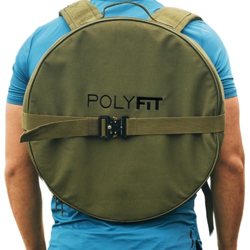 Polyfit PL8 Backpack for Olympic Weight Plates - Weighted Backpack for Strength Training, Rucking, and Gym Workouts - OD GREEN - color: Green
