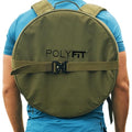 Polyfit PL8 Backpack for Olympic Weight Plates - Weighted Backpack for Strength Training, Rucking, and Gym Workouts - OD GREEN - color: Green