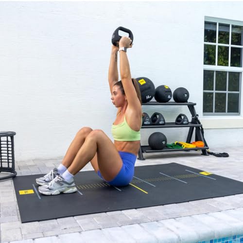 TRX YBell Neo Series 3-in-1 Kettlebell, Dumbbell and Push Up Bar Workout Equipment | Commercial Grade Neoprene Coated Surface | Perfect for Strength Training & Conditioning Workouts | Bundle - size: 180lbs 10-Pack