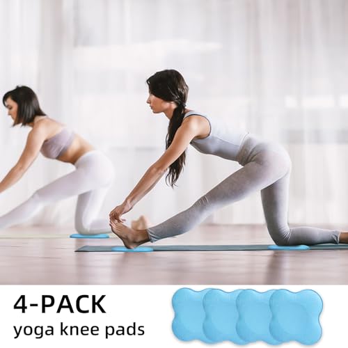 2 packs Yoga Knee Pad Mats Extra Thick for Knees Elbows Wrist Hands Head Foam Pilates Kneeling pad Yoga Knee Cushion Thick Exercise Pads for Knees Elbows Wrist Hands Head Foam Pilates Kneeling pad，Support Foam Pads for Women and Men - color: 4pcs-blue