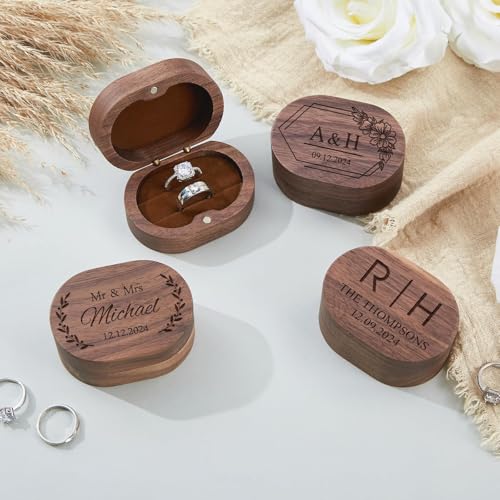 wood ring box (F-custom) - color: F-custom