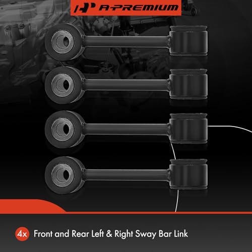 A-Premium Front & Rear Sway Bar Link Stabilizer Bar End Link Kit | Compatible with Mazda Miata 1990-1997, Set of 4