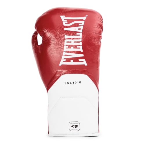 Everlast MX Elite Pro Fight Boxing Gloves | Handcrafted in Mexico - color: Red, size: 8oz