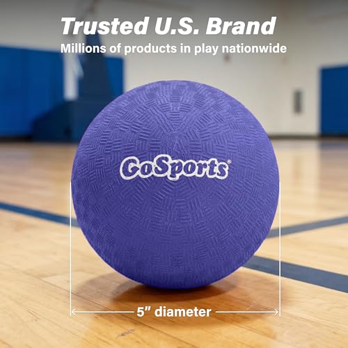 GoSports Inflatable Dodgeballs - Choose 5 Inch or 7 Inch No Sting Balls - Set of 6 Includes Ball Pump & Mesh Bag - color: 5" Balls 6 Pack - Multicolor