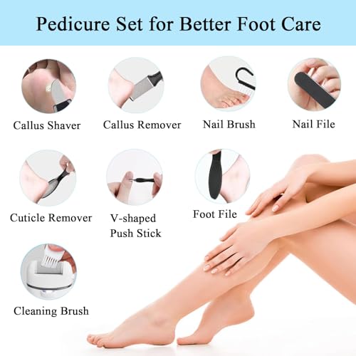 Callus Remover for Feet, 13-in-1 Professional Pedicure Tools Foot Care Kit, Foot Scrubber Electric Feet File Pedi for Hard Cracked Dry Dead Skin, 3 Rollers, 2 Speed, Battery Display (White&Grey) - style: White&Grey