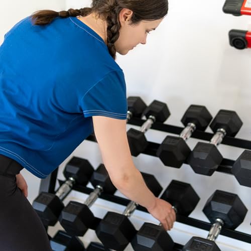 Synergee Dumbbell Rack – 3 Tier Adjustable Weight Storage - color: Small