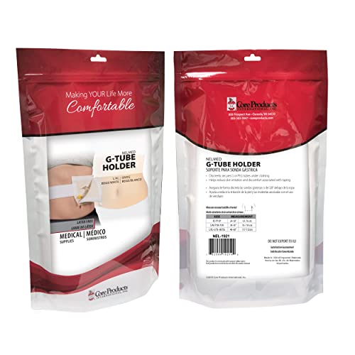 NelMed G-Tube Holder Belt for PEG & Feeding Tubes, Adjustable Washable L/XL | Securely holds G and PEG tubes without tape. Adjustable, washable and not made with natural rubber latex. - size: Large/XLarge (45-60 Inch)