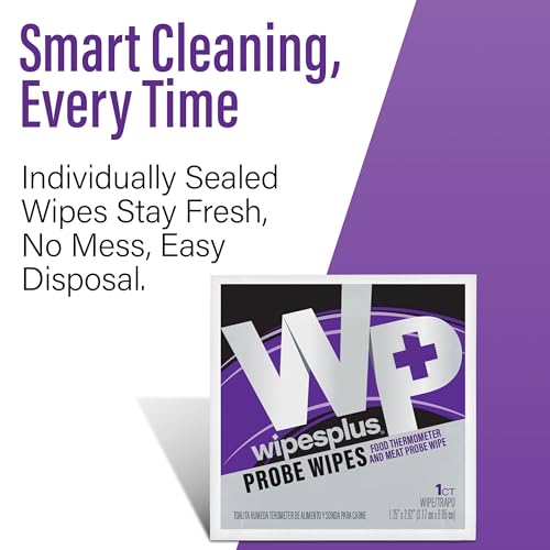 Thermometer Sanitizing Wipes - Probe Wipe Sachet - 100 Wipes - size: 100 Count (Pack of 1)