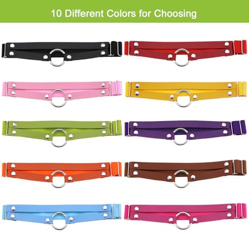 Adjustable O-ring Leg Garter, Elastic Thigh Garters Belt for Women, 1 Pair - color: Green