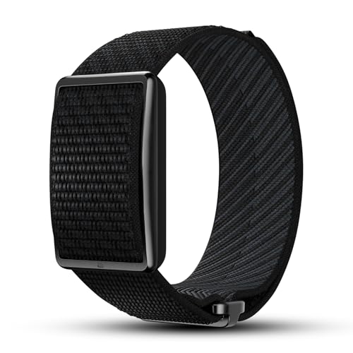 DADO Breathable Nylon Replacement Watch Band Compatible with Polar Loop – Lightweight, Ideal for All Weather Use Sport Strap with Adjustable Hook & Loop Closure - color: Night Black