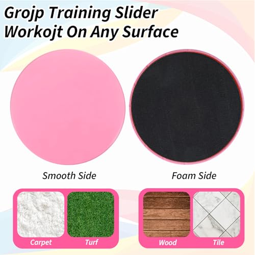 Lemecima 18 Pcs Core Sliders Bulk Pack - Dual Sided Exercise Sliders for Working Out on Gym Floors & Carpets - 9 Color Fitness Workout Discs for Core Strength Training