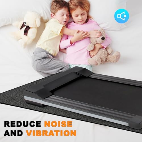 Fitvids Treadmill Mat 1/4" Thick Non-Slip Gym Mats Floor Protection Pad Compatible for Treadmills,Elliptical,Exercise Bikes,Stationary Cycles and Accessories - size: 96"Lx48"W
