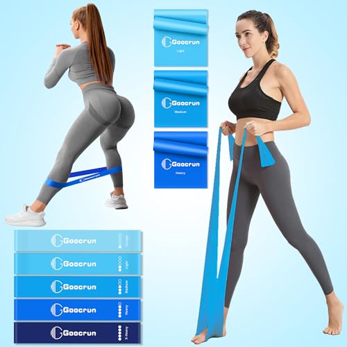 Goocrun Pilates Ring Set Exercise Equipment, with Exercise Resistance Bands Set, Pilates Ball, Sliding Disks. Portable Home Gym - with Fitness Guide Poster - color: Black, size: Basic-level